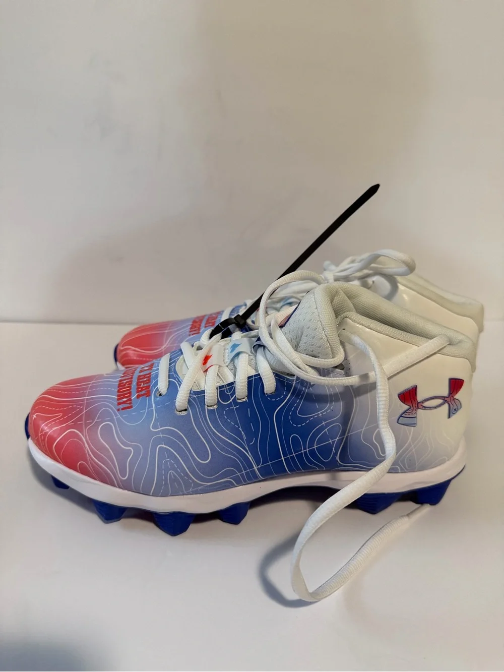 Under Armour Spotlight RM Texas Heat Advisory Football Cleats Size 5.5Y